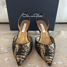 Load image into Gallery viewer, NIB Laura Silk Jacquard Sling Shoes
