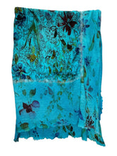 Load image into Gallery viewer, Cashmere/Silk Floral Foulard Scarf
