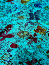 Load image into Gallery viewer, Cashmere/Silk Floral Foulard Scarf
