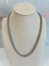 Load image into Gallery viewer, Sterling Silver 14k Yellow Gold Wheat Chain Necklace
