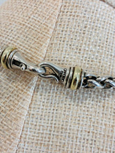 Load image into Gallery viewer, Sterling Silver 14k Yellow Gold Wheat Chain Necklace
