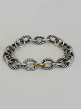 Load image into Gallery viewer, Oval Link Chain Bracelet in Sterling/Gold
