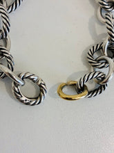 Load image into Gallery viewer, Oval Link Chain Bracelet in Sterling/Gold

