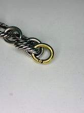 Load image into Gallery viewer, Oval Link Chain Bracelet in Sterling/Gold
