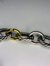 Load image into Gallery viewer, Oval Link Chain Bracelet in Sterling/Gold
