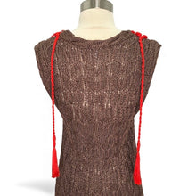 Load image into Gallery viewer, Beaded Crochet Sweater Tank Top
