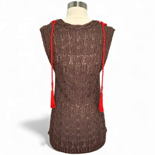 Load image into Gallery viewer, Beaded Crochet Sweater Tank Top
