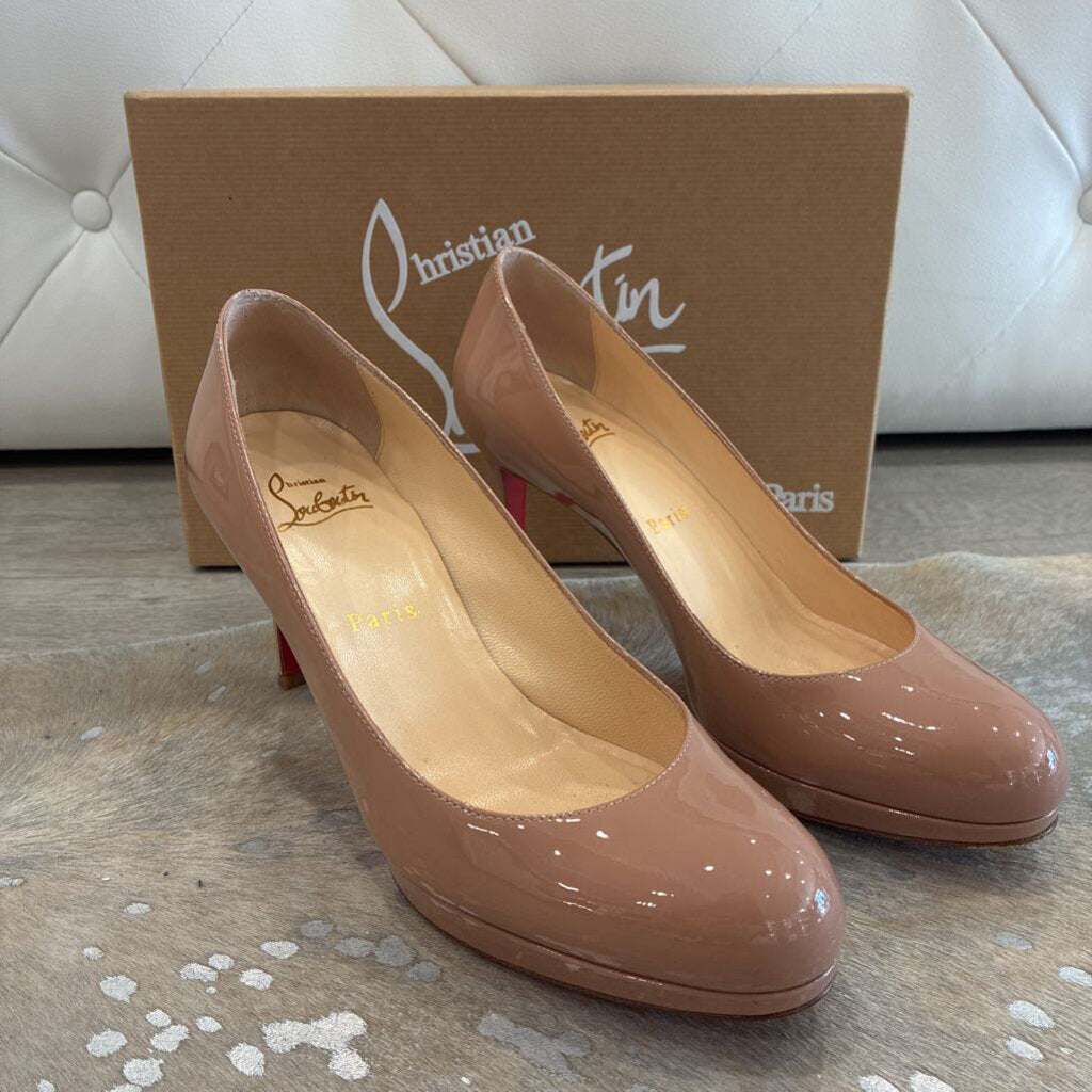 Simple Pump 85 Patent Leather Heels