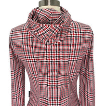 Load image into Gallery viewer, Belle Houndstooth Hooded Jersey Top
