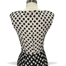 Load image into Gallery viewer, Pre Fall 2012 Runway Raw Silk Weave Knit Geometric OpArt Dress
