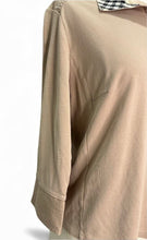 Load image into Gallery viewer, Stretch Cotton Check Trim Top
