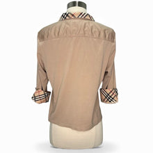 Load image into Gallery viewer, Stretch Cotton Check Trim Top
