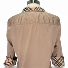 Load image into Gallery viewer, Stretch Cotton Check Trim Top
