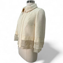 Load image into Gallery viewer, Cropped Jacket Sheer Trim
