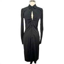 Load image into Gallery viewer, NWT Fall Satin/Silk Longline Shirt Dress
