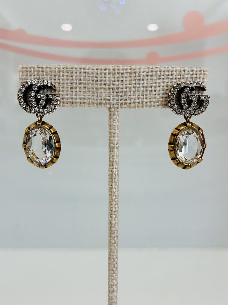 Marmont Crystal Double G Earrings