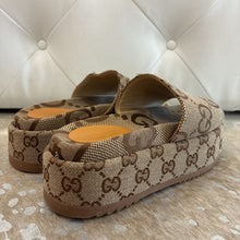 Load image into Gallery viewer, Angelina Logo Jacquard Platform Sandals
