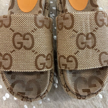 Load image into Gallery viewer, Angelina Logo Jacquard Platform Sandals
