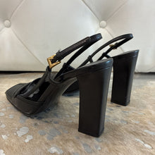 Load image into Gallery viewer, Leather Square Toe Slingback Pump

