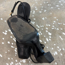 Load image into Gallery viewer, Leather Square Toe Slingback Pump
