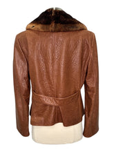 Load image into Gallery viewer, Leather Jacket w/ Fur Collar
