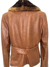 Load image into Gallery viewer, Leather Jacket w/ Fur Collar
