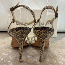 Load image into Gallery viewer, Snakeskin Strappy Sandal Heels
