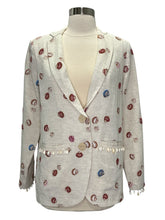 Load image into Gallery viewer, Amber Oversized Shell Beaded Blazer
