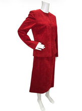 Load image into Gallery viewer, Vintage Two Piece Blazer Skirt Set
