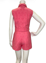 Load image into Gallery viewer, Two Piece Anagram Jacquard Vest &amp; Shorts
