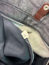 Load image into Gallery viewer, Denim &amp; Leather Tote Bag
