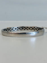 Load image into Gallery viewer, NWT 925 &amp; 14K Accent Diamond Triple Band Bangle
