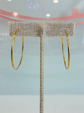Load image into Gallery viewer, 18K Yellow Gold Hoop Earrings
