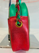 Load image into Gallery viewer, Laminated Nappa Trapnutata Mini Zumi Dome Shoulder Bag
