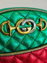 Load image into Gallery viewer, Laminated Nappa Trapnutata Mini Zumi Dome Shoulder Bag
