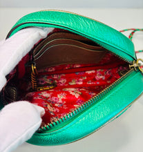 Load image into Gallery viewer, Laminated Nappa Trapnutata Mini Zumi Dome Shoulder Bag
