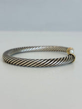 Load image into Gallery viewer, Classic Cable Bracelet in Sterling Silver/14K/Pearls
