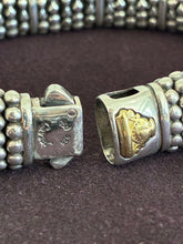 Load image into Gallery viewer, Gold Station Caviar Bracelet 15mm
