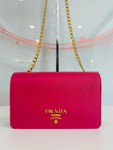 Load image into Gallery viewer, Saffiano Leather Wallet on Chain
