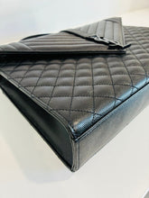 Load image into Gallery viewer, Envelope Triquilt Shoulder Bag in Grained Leather
