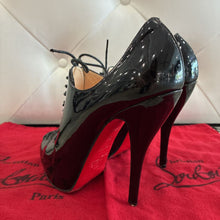 Load image into Gallery viewer, Patent Leather Christ 100 Lace Up Booties
