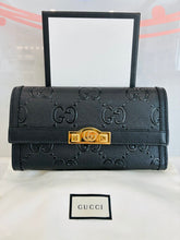 Load image into Gallery viewer, GG Embossed Leather Long Wallet
