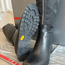 Load image into Gallery viewer, Nylon &amp; Leather Zip Boots
