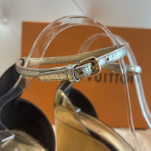 Load image into Gallery viewer, Sunshine Wedge Monogram Sandals
