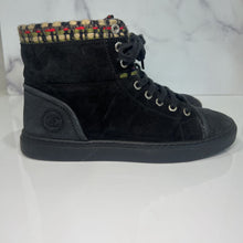 Load image into Gallery viewer, NEW! 15A Suede Leather Lace Up Hi Top Trainers
