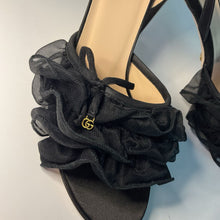 Load image into Gallery viewer, New Tulle Ruffle Mid Heel Slingback Retail $980
