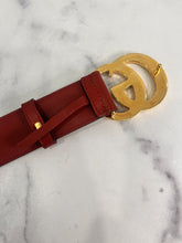 Load image into Gallery viewer, Wide Marmont Belt Size 75 with Shiny Gold Hardware
