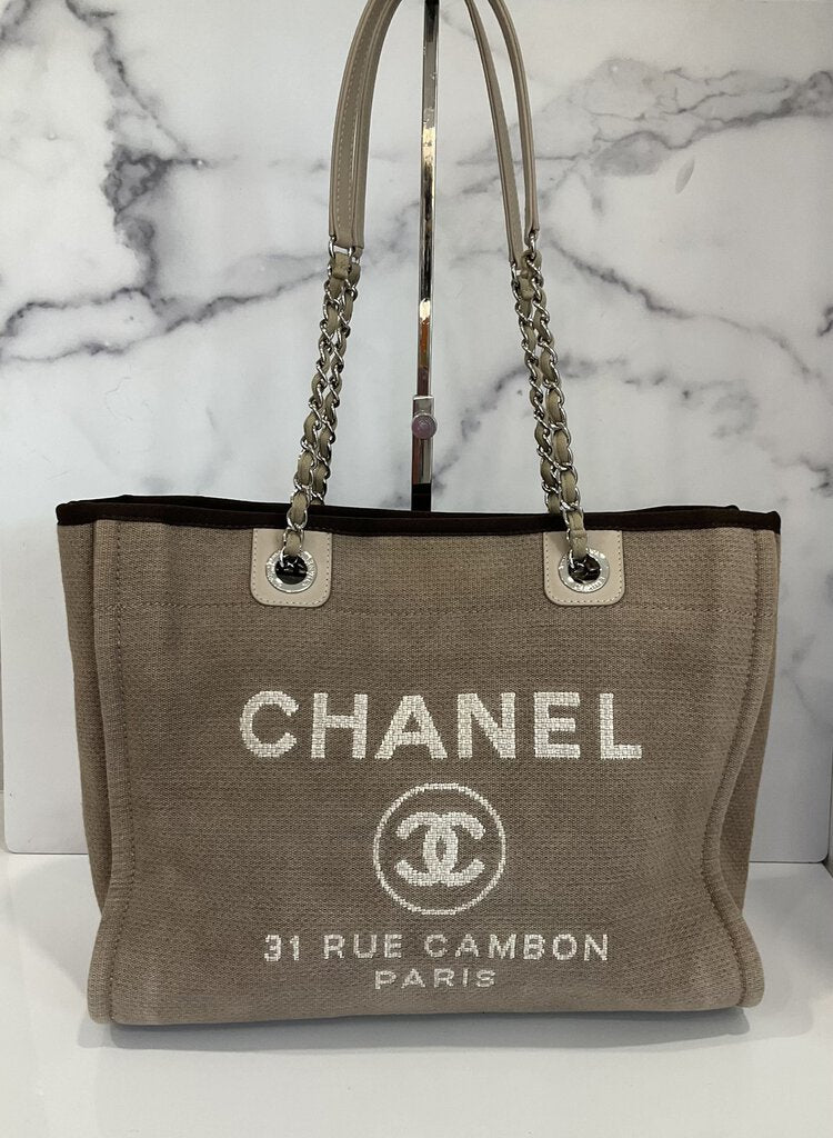 Deauville Canvas and Leather Tote
